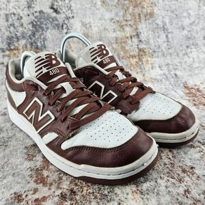 New Balance 480 Sneakers Mens 10D Brown White Leather Low Top Shoes BB480LHB